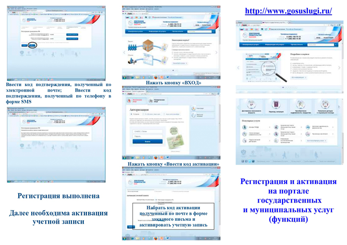 Буклет Регистрация и активация на портале государственных и муниципальных услуг (функций)
